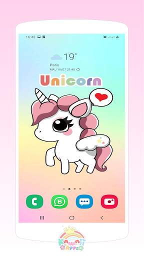 Kawaii Unicorn wallpapers cute background screenshot 8