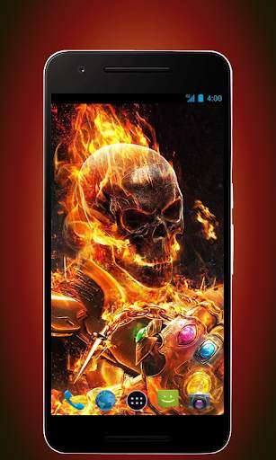 Skull Wallpapers - Fire Version screenshot 1