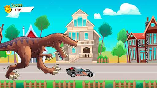 Highway Racer T-Rex 5 تصوير الشاشة