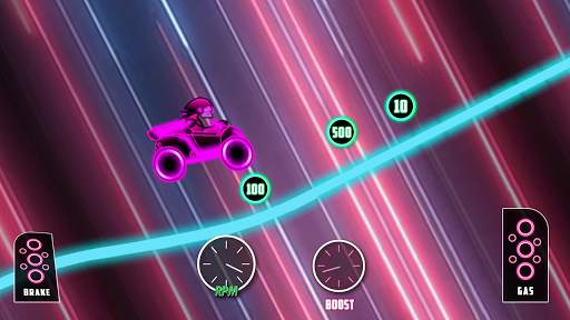 Neon Car Hill Climb 2020 स्क्रीनशॉट 2
