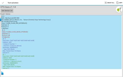 OTG Guru - List USB devices screenshot 9
