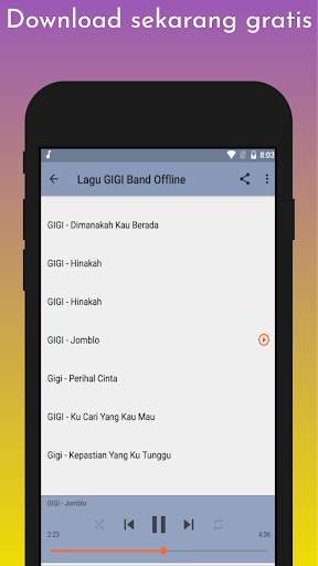 Lagu GIGI Band Offline screenshot 3