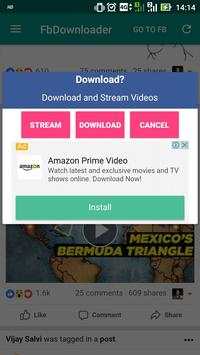 fb downloader free /تحميل الفيديوهات من الفيس بوك screenshot 7