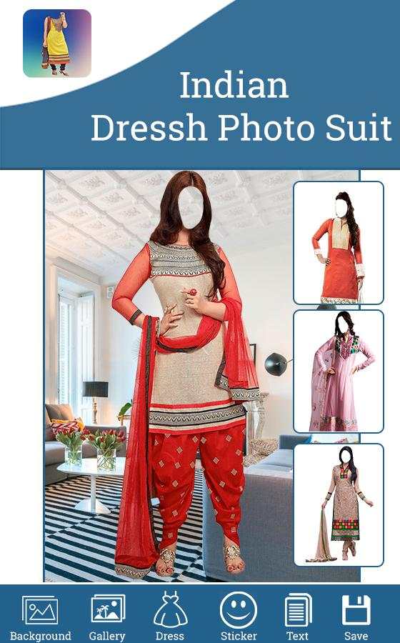 Indian Dress Photo Suit 2 تصوير الشاشة