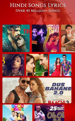 Music Player - Hindi Songs Lyrics 3 تصوير الشاشة