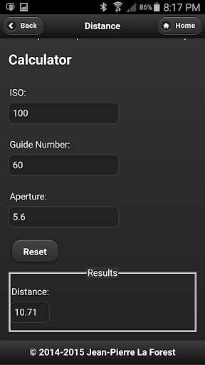 Camera Calculators screenshot 2