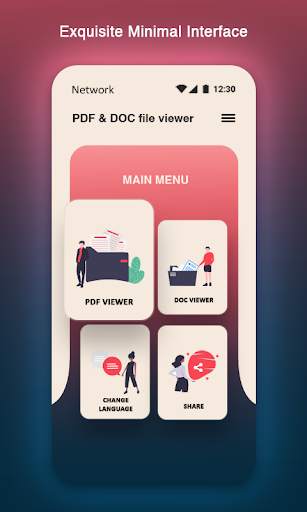 Documents Viewer Pdf Viewer Doc Reader for Android screenshot 1