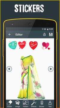 Saree photo editor 3 تصوير الشاشة