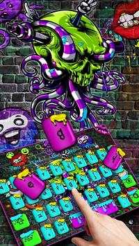 Skull Graffiti Keyboard screenshot 2