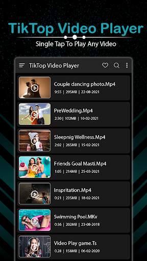 Tik Top Video Player - HD Video Player All Format screenshot 1