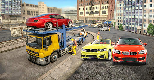 Fast Cars transport trailer 3d screenshot 1