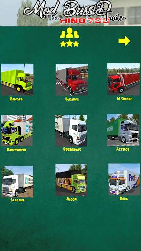 Mod Bussid Truck 700 Trailer screenshot 2