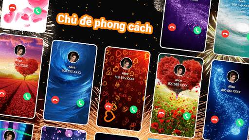 Chủ đề màn hình cuộc gọi màu screenshot 1