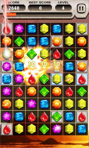 Jewels Game - 3 Worlds screenshot 1