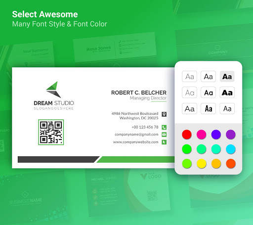 Business Card Maker Visiting Card Maker Photo Logo screenshot 4