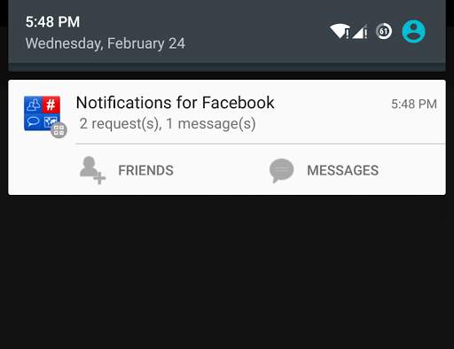 Notifications for Facebook screenshot 1