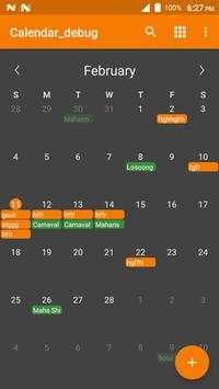 Calender screenshot 3