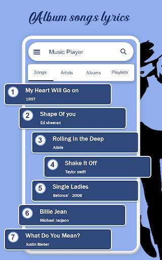 Music Player  - Album Songs screenshot 5