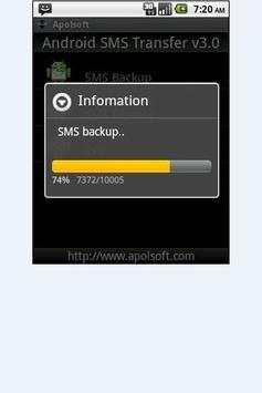 SMS Backup for Andriod screenshot 2