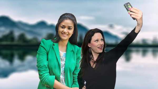 Selfie With keerthi suresh Photo Editor 1 تصوير الشاشة