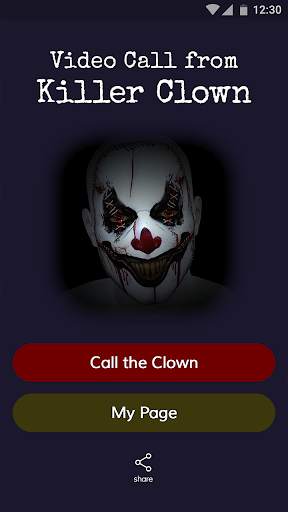 Video Call from Killer Clown - Simulated Calls screenshot 1