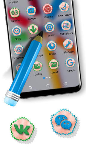 Pencil Color Launcher Theme screenshot 2