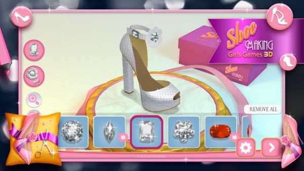 Shoe Making Girls Games 3D screenshot 6