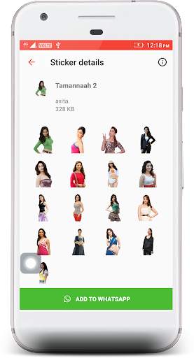 Tamannaah Stickers 4 WhatsApp screenshot 3
