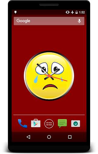 Smiley Clock Live Wallpaper screenshot 1