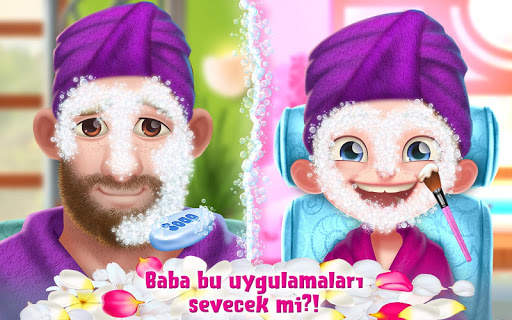 Babayla Spa Günü - Kızlar için Süslenme Macerası screenshot 1