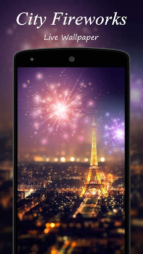 City fireworks Live Wallpaper screenshot 1