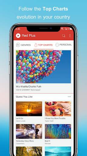 Free Music - Red Plus screenshot 1