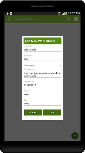 Daily Work Status screenshot 7