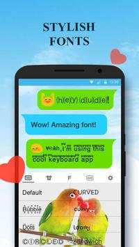 Lovebird Animated Keyboard screenshot 3