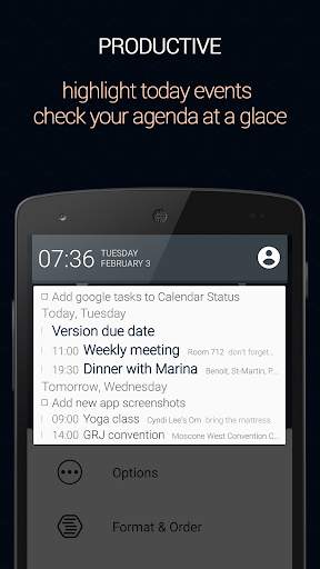 Calendar Status Pro screenshot 1