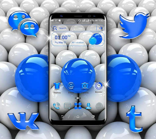 3D Balls Launcher Theme screenshot 1
