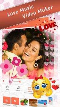 Love Music Video Maker 3 تصوير الشاشة
