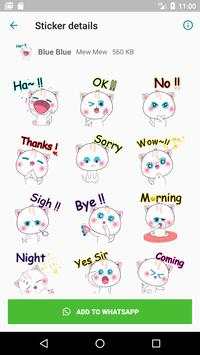 WAStickerApps Cute Cat Stickers screenshot 3