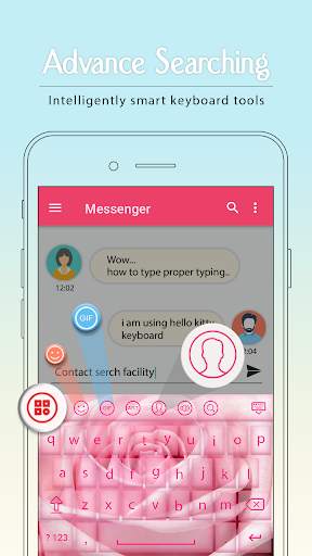 Sweet Pink Keyboard screenshot 1