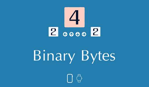 Binary Bytes (2048) Game for Smartwatch ⌚ screenshot 2