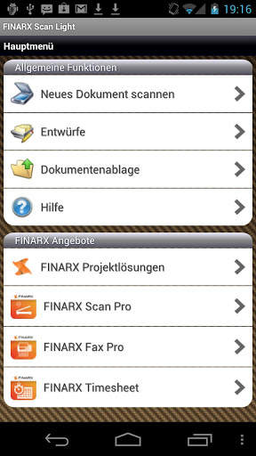 FINARX Scan Light скриншот 3