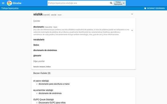 İspanyolca-Türkçe Sözlük screenshot 4