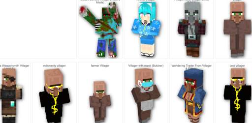 Villager Mod Skin for :minecraftpe | Addon Maps screenshot 1