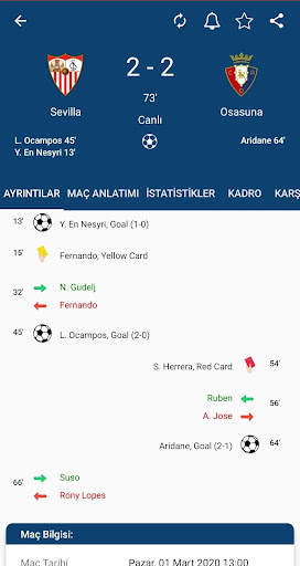 Air Score - Live Scores Result screenshot 2