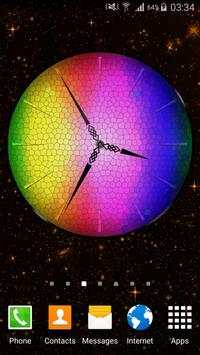 Rainbow Clock Widget 1 تصوير الشاشة