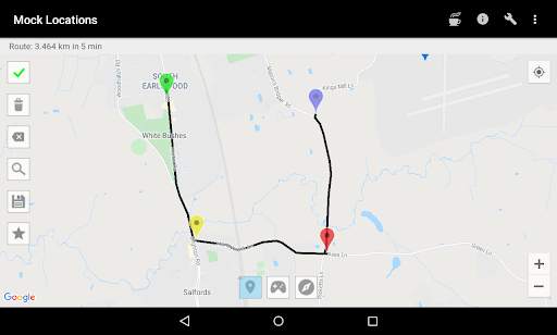 Mock Locations (fake GPS path) screenshot 2