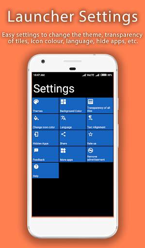 8.1 Metro Look Launcher Pro 6 تصوير الشاشة