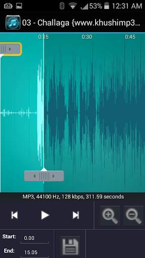 MP3 Cutter and Ringtone Maker screenshot 2
