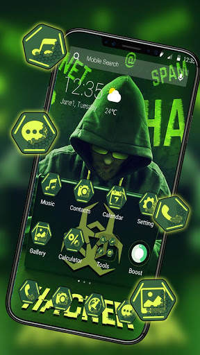 Secret Hacker APUS Launcher Theme screenshot 3