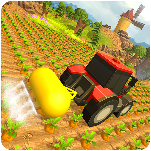 Modern Tractor Farming Machine icon
